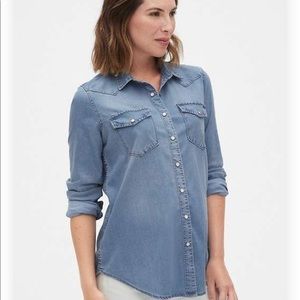 Maternity Denim Western in TENCEL